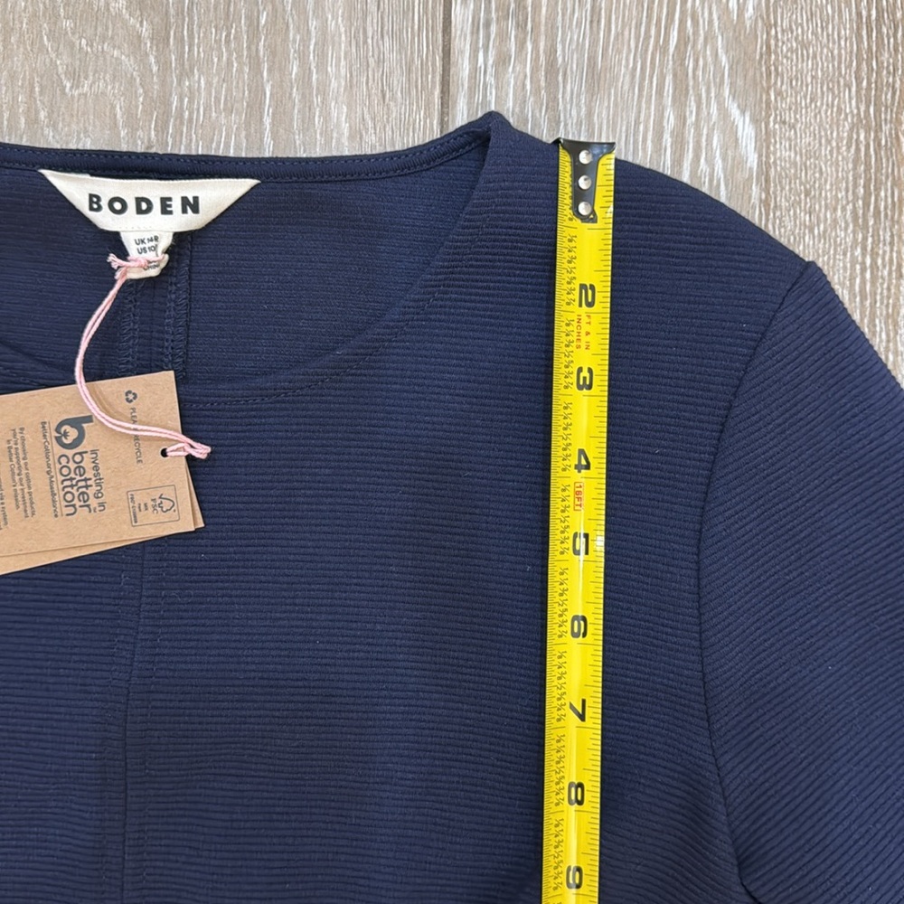 Boden Navy Blue Long Sleeve Shift Dress - Picture 11 of 16